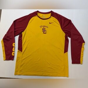 Nike Dri-fit USC Trojans NCAA XXL Long Sleeve College Athletic Shirt